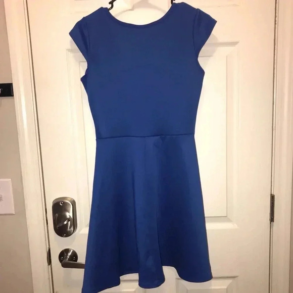 Blue Skater Dress - Picture 3 of 4